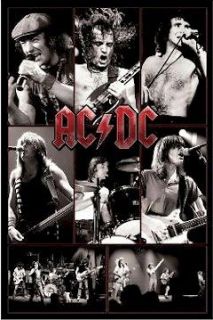 AC/DC ~ LIVE COLLAGE Angus Young POSTER Music ACDC