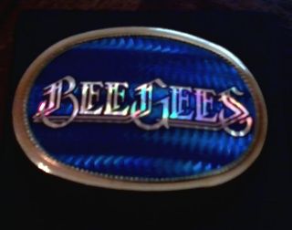 BEE GEES1977 Vintage Belt Buckle, Pacifica ~ Disco Fever ~ Rare Find 