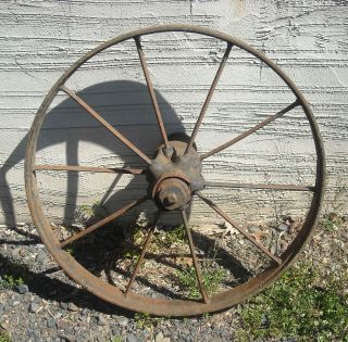 antique metal wheels in Antiques