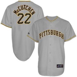Majestic Andrew McCutchen Pittsburgh Pirates Replica Jersey #22 Gray