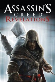   CREED REVELATIONS POSTER 60x90cm assassins Ezio & Altair knives NEW
