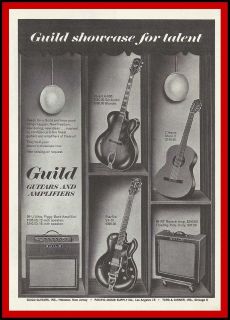   STARFIRE & STUART Electric Guitar Original Vintage Magazine Ad 1962