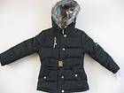 NWT Girls Skechers 4 5/6 6X Black Fashion Winter Jacket Coat Faux Fur 
