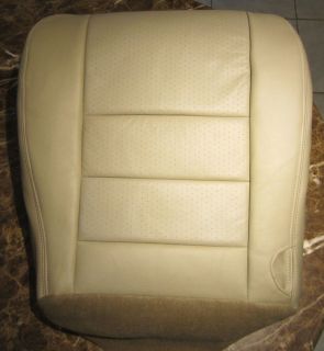 02 07 Ford F250 F350 Lariat PERFORATED Leather Driver Side Bottom Seat 