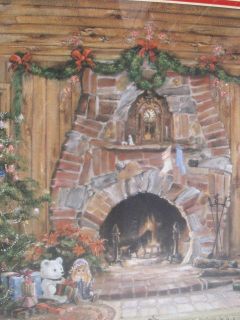 Marty Bell L/E S/N Print   Fireside Christmas