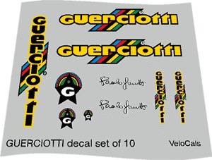 Guerciotti set of decals vintage multiple choices