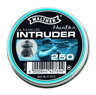   WALTHER INTRUDER POINTED PELLETS Air GUN 5.5mm 2 tins twin ring H & N