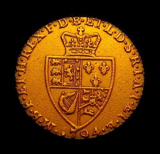 Scarce 1794 British Spade Guinea Gold Coin King George III FULL GUINEA