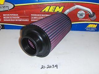 Two AEM Conical CAI AIR FILTERS 3.00 x 9 RED ~BUY ONE GET ONE FREE 