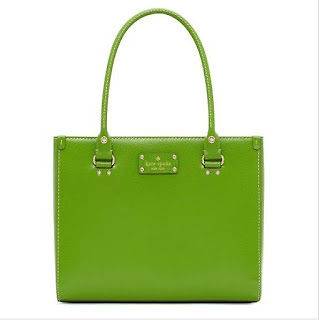 Kate Spade Quinn Leather Bag Tote purse NWT $395 Vine Green satchel 