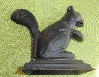   NICE CAST IRON SQUIRREL/NUTCR​ACKER ON BASE WITH NUMBERS ON BASE