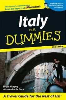 Italy for Dummies by Bruce Murphy and Alessandra de Rosa 2002 