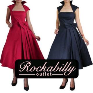 50s Black Retro Pleat Rockabilly Vintage Dress Sz 8 18