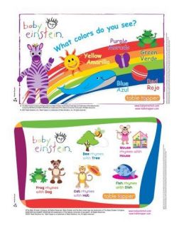   Baby Einstein Biodegradable Table Topper Disposable Stick on Plac