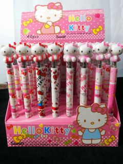   Lots ~ Hello Kitty Black Color Ink Ball Pen (40pcs) With Display Box
