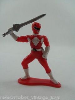 90s Mighty Morphin Power Rangers Red Ranger PVC Figure MMPR Sentai 