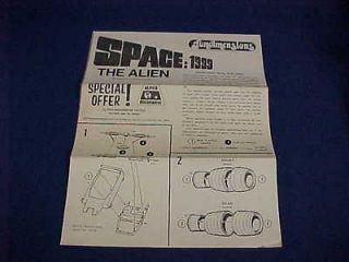  1999 THE ALIEN FUNDIMENSIONS MOON BUGGY VEHICLE MODEL INSTRUCTIONS