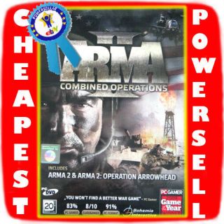 ARMA 2 COMBINED OPERATIONS  DayZ  NEW SEALED COMBO DVD PC GAME