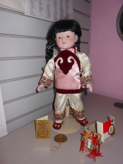 The Prestige Collection Porcelain Doll Ling Ling in Box w/ accessory