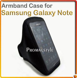 Sport Armband plus Holder Cases for Samsung Galaxy Note i9220   Black