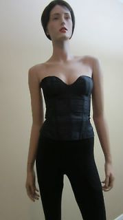 ARMANI COLLEZIONI Prive corset tee shirt dress y top small s XS