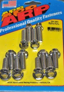 Arp Sbc Chevy Intake Stainless Bolt Set Bolts 350 383