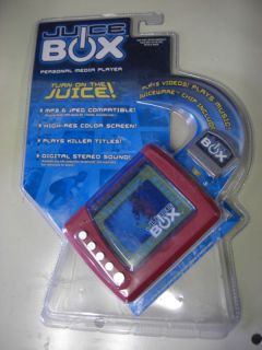 JUICE BOX PERSONAL MEDIA PLAYER video juicebox Red NEW