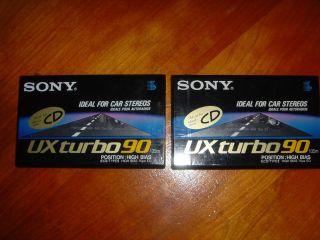   SONY UX S90TB TURBO 90 BLANK HIGH BIAS AUDIO CASSETTE TYPE II TAPES
