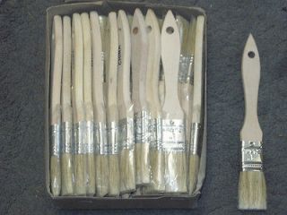 WHOLESALE LOT OF 36 NEW PAINT BRUSHES, CRAFTS, PAINTING 1 INCH WIDE