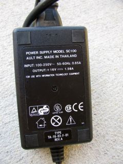 Ault Power Supply SC100 100 250V 50 60Hz TA 16 03 F 01