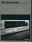 Kenwood KX 50 Stereo Cassette Brochure 1981