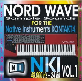Clavia Nord Wave VOL.1 analog synth Samples Sounds NI KONTAKT NKI vst 