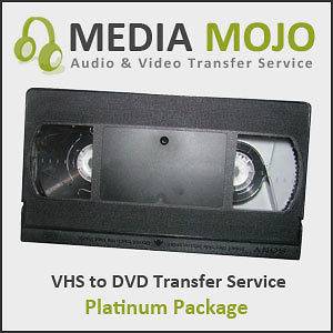 VHS to DVD Transfer Service (Platinum Package)
