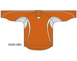 NEW 15100 FlexxIce Practice Hockey Jersey with Name & Number Orange 