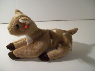 Ty Beanie Babies~No Heart Tag~Whisper the Little Deer~NT1