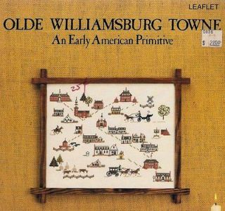 OLDE WILLIAMSBURG TOWNE ~ TIDEWATER ORIGINALS cross stitch
