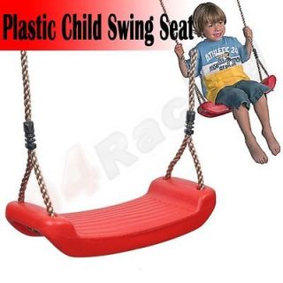 Red Plastic Child Swing Seat Outdoor Backyard Garden Adjustable 1.3 2 