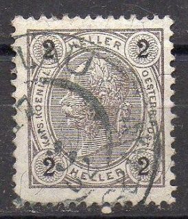   SHIPPING  2HEL​LER VERY OLD STAMP FROM AUSTRIA FAMOUS PEOPLE USED