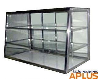 Carib Countertop Dry Bakery Display Case   Tapered Glass Showcase with 