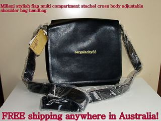   Med Flap Cross Body Shoulder Bag Satchel Messenger Everyday Handbag