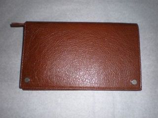 BALENCIAGA Paris brown big leather chest wallet   New with Tags