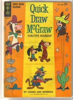 Quick Draw McGraw #12 Hanna Barbera Gold Key Comic (1962) $50 value
