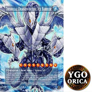 1x Trishula, Dragon of the Ice Barrier ♔ YuGiOh Non Holo Orica 