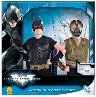 Batman & Bane Action Duo Costume Box Set Child *New*