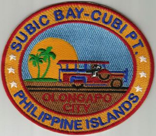SUBIC BAY CUBI POINT OLONGAPO PATCH, PHILIPPINES, JEEPNEY WITH SNOOPY 