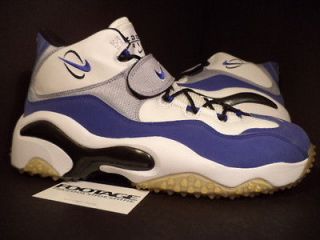 2006 Nike Zoom Turf Training BARRY SANDERS TR WHITE ROYAL BLUE SILVER 