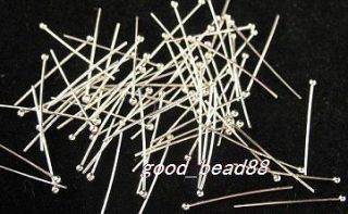 2000pcs silver plated ball head pins 20mm GD 2N0168B