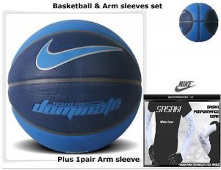   new NIKE dominate Basketball & 1Pair arm sleeves set Using All Court