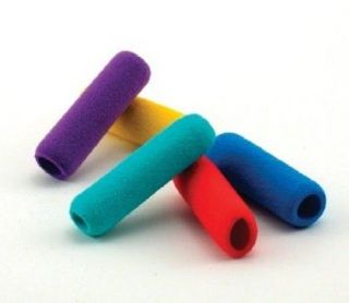 Swirly Bright Coloured Foam Cylindrical Pencil or Pen Grips   Pack of 