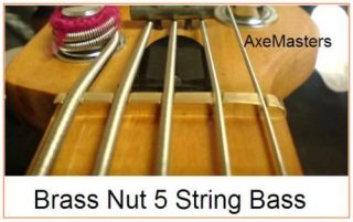 2pc 4 string bass guitar bone nuts,real bone high quality guitar parts